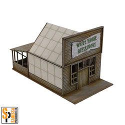 Sarissa Old West Small Shop With Lean-To MDF Terrain Set