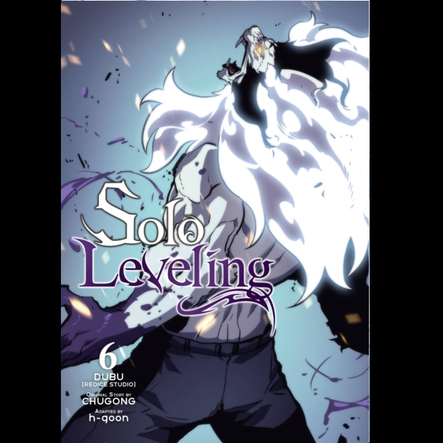 Solo Leveling, Vol. 6. Cover of 'Solo Leveling' manga volume 6 with characters and text.