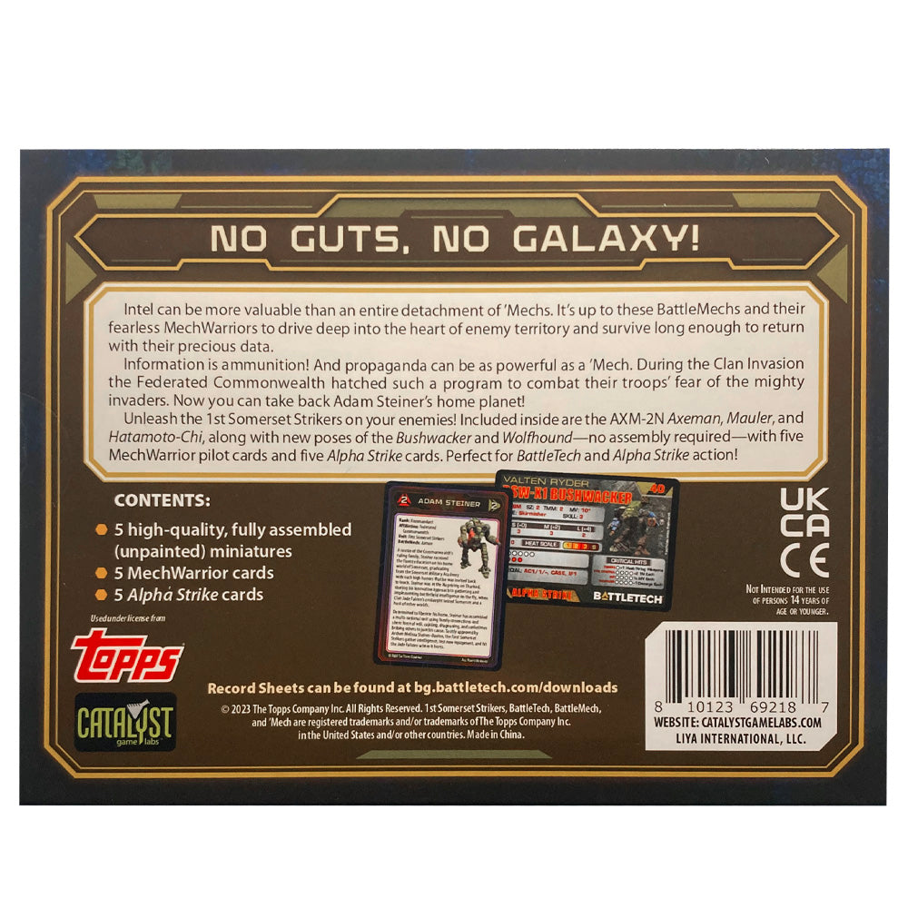 1st Sommerset Strikers Contents