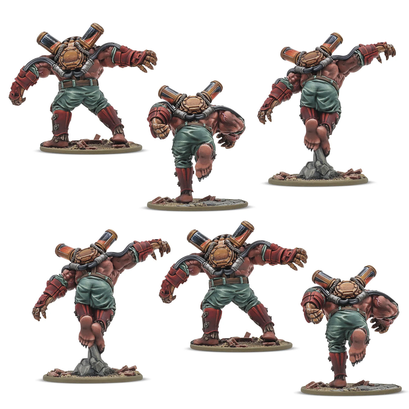 Soviet Ursus Infantry Squad Painted Example Miniatures Rear-View