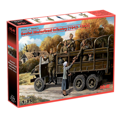 ICM Plastic Model Kit – Soviet Motorized Infantry (1943-1945), Scale 1:35