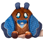 A brown plush toy shaped like a ...