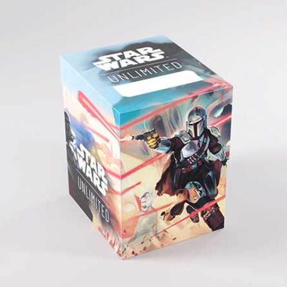 Star Wars Unlimited trading card game box with character artwork on a white background