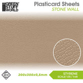 Plasticard Stone Wall Sheet - GSW