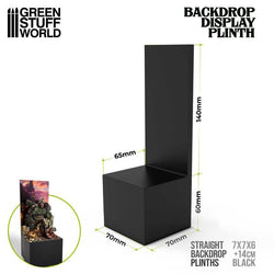 Straight Backdrop Display Plinth 7x7x6cm - Green Stuff World