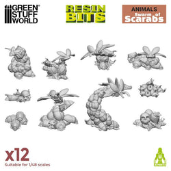 3D Printed Swarm Of Scarabs - Green Stuff World