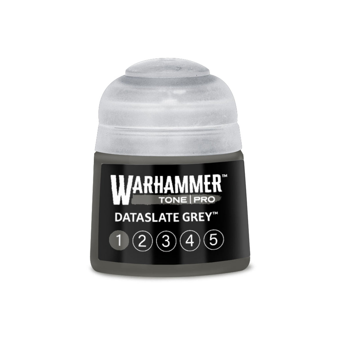 Dataslate Grey No1 Warhammer Tone Pro Paint Pot - Mighty Lancer Games