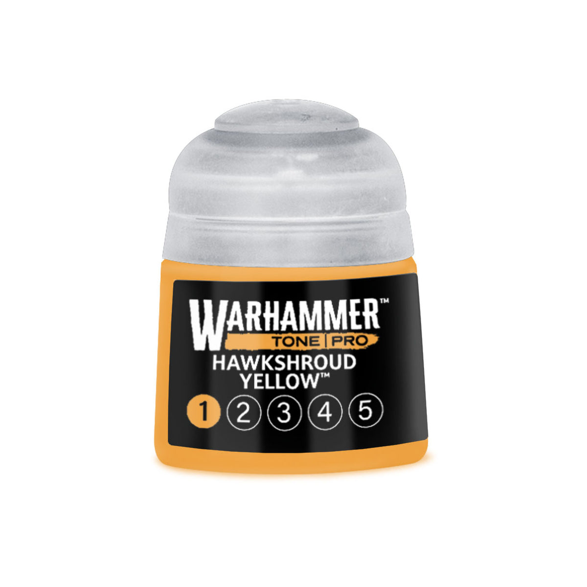 Hawkshroud Yellow No1 Warhammer Tone Pro Paint Pot - Mighty Lancer Games