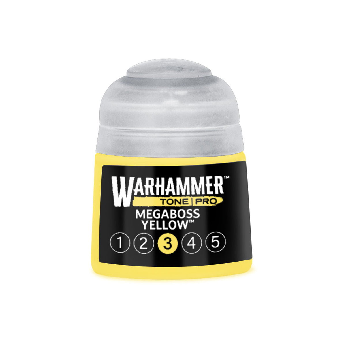 Megaboss Yellow No3 Warhammer Tone Pro Paint Pot - Mighty Lancer Games