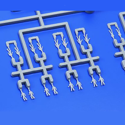 Tamiya 1/350 Crew Set. A 144-piece sailor figure set for 1/350 scale warship models. Features 6 poses and high-quality plastic for easy painting and cementing.
