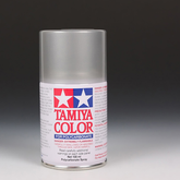 A rattle can spray with silver c...