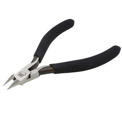 Tamiya Craft Tool Side Cutters. Precision tool for removing plastic parts from sprues. Features sharp blades, slim jaw, and comfortable non-slip PVC grip.
