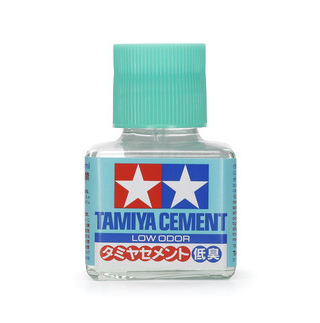 Tamiya Low Odour Cement square glass bottle