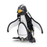 A penguin-shaped mobility chair ...