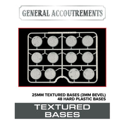 Wargaming Textured 25mm Bases - General Accoutrements