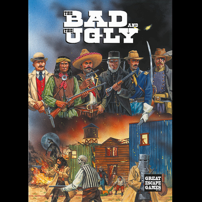 The Bad & The Ugly: Dead Man's Hand Sourcebook. Includes 13 factions, supernatural creatures, new Legends of the West, 12 scenes, and 4 Acts. 44 pages.