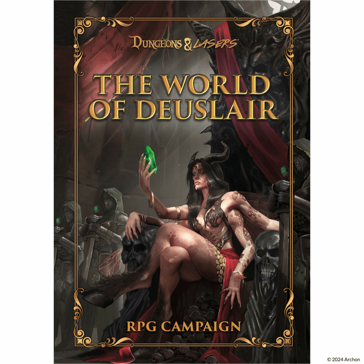 Dungeons and Lasers: The World of Deuslair RPG Campaign Hardback Book