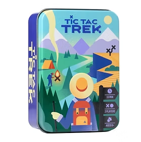 Tic Tac Trek game box with colorful design on a white background