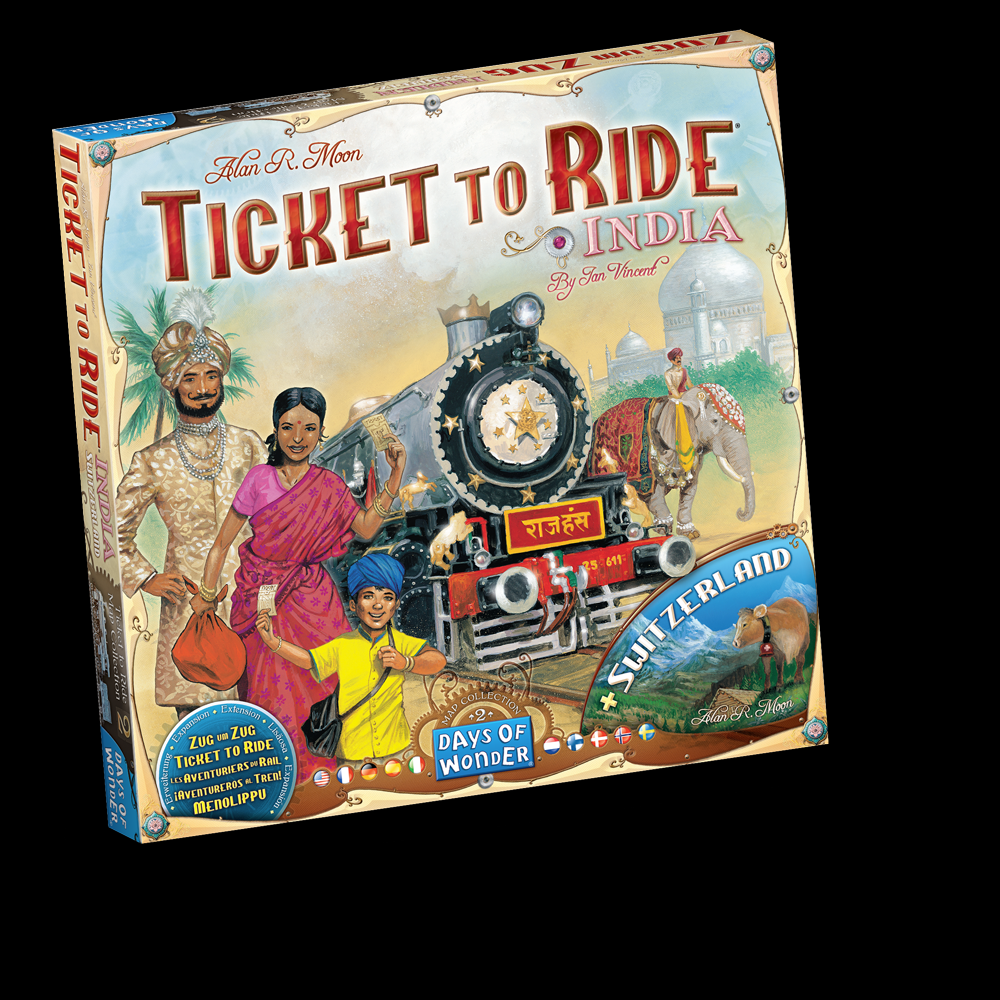 Ticket to Ride India and Switzerland Board Game