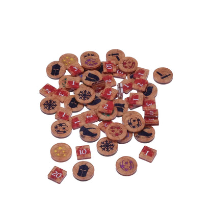 Kings of War Game Token Set | Acrylic Effect & Status Markers