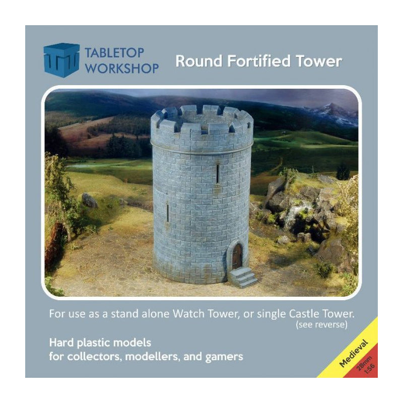 Round Fortified Tower Medieval Scenery