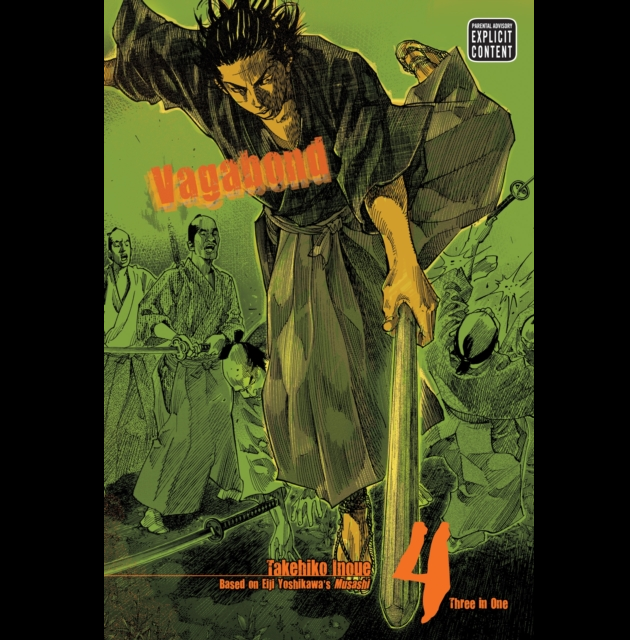 Vagabond VIZBIG Edition Volume 4 manga paperback by Takehiko Inoue samurai historical epic graphic novel cover art