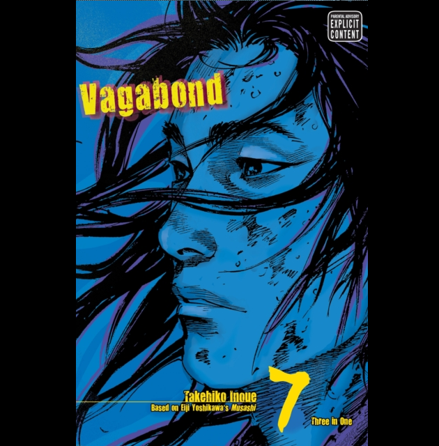 Vagabond VIZBIG Edition Volume 7 manga paperback by Takehiko Inoue samurai historical epic graphic novel Kojiro Sekigahara aftermath cover art