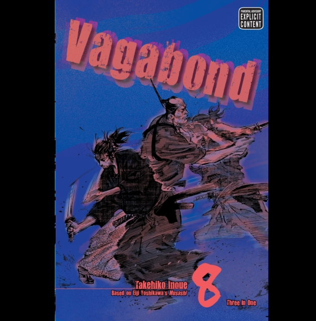 Vagabond VIZBIG Edition Volume 8 manga paperback by Takehiko Inoue samurai historical epic graphic novel Kyoto rematch Yoshioka School arc cover art