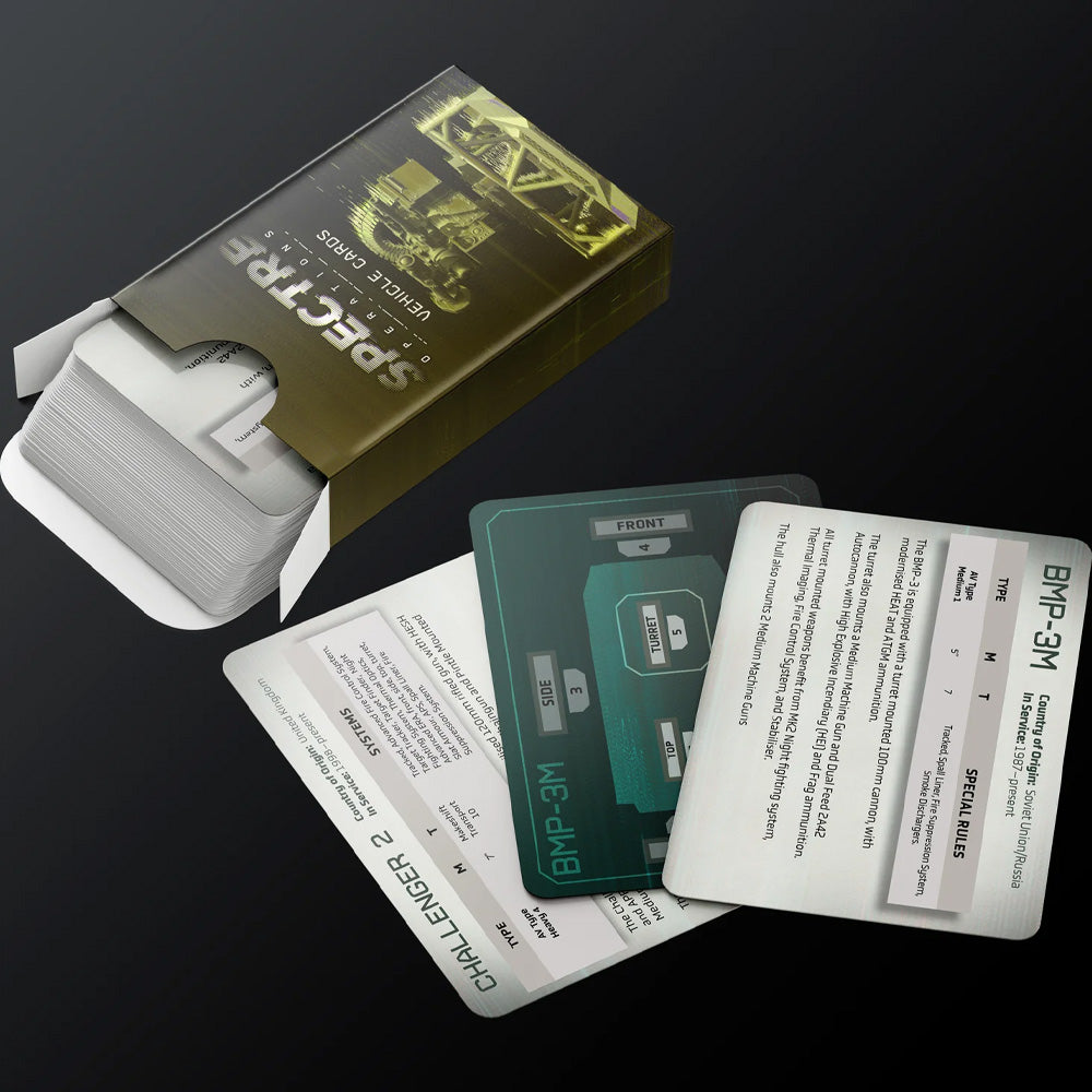 Spectre Operations Vehicle Cards Pack 1
