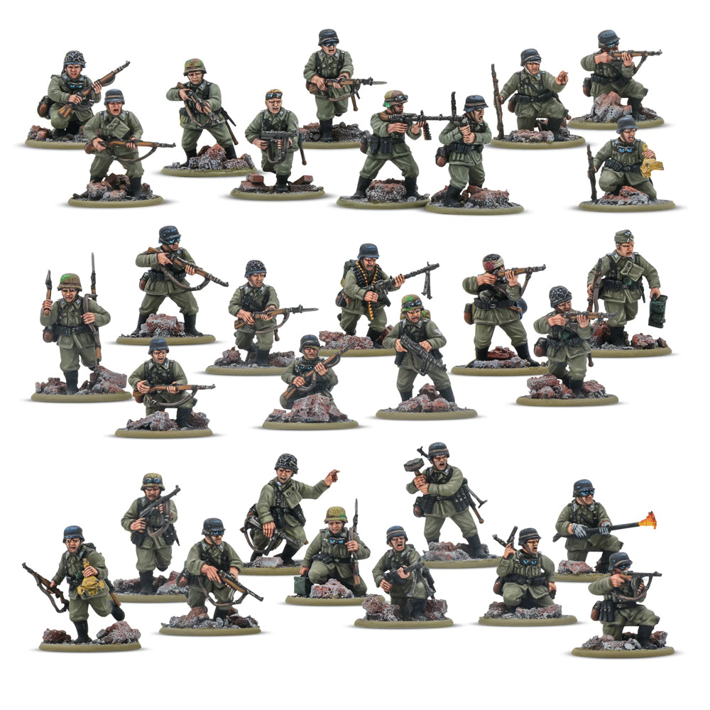 German Veteran Infantry Platoon Wargaming Minis