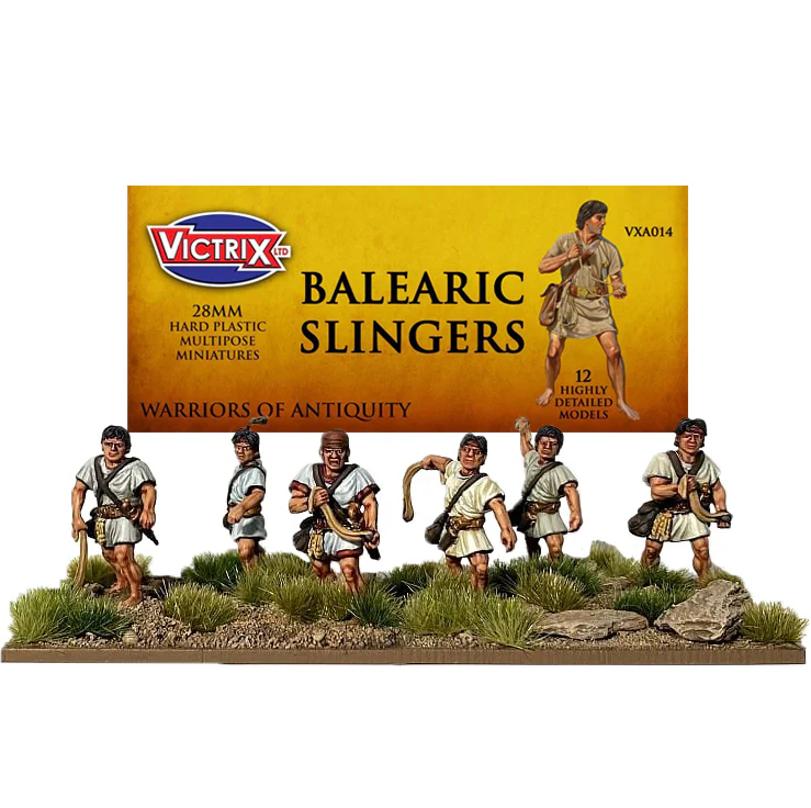 Victrix Ancient Balearic Slingers 28mm hard plastic multipose miniatures set box art