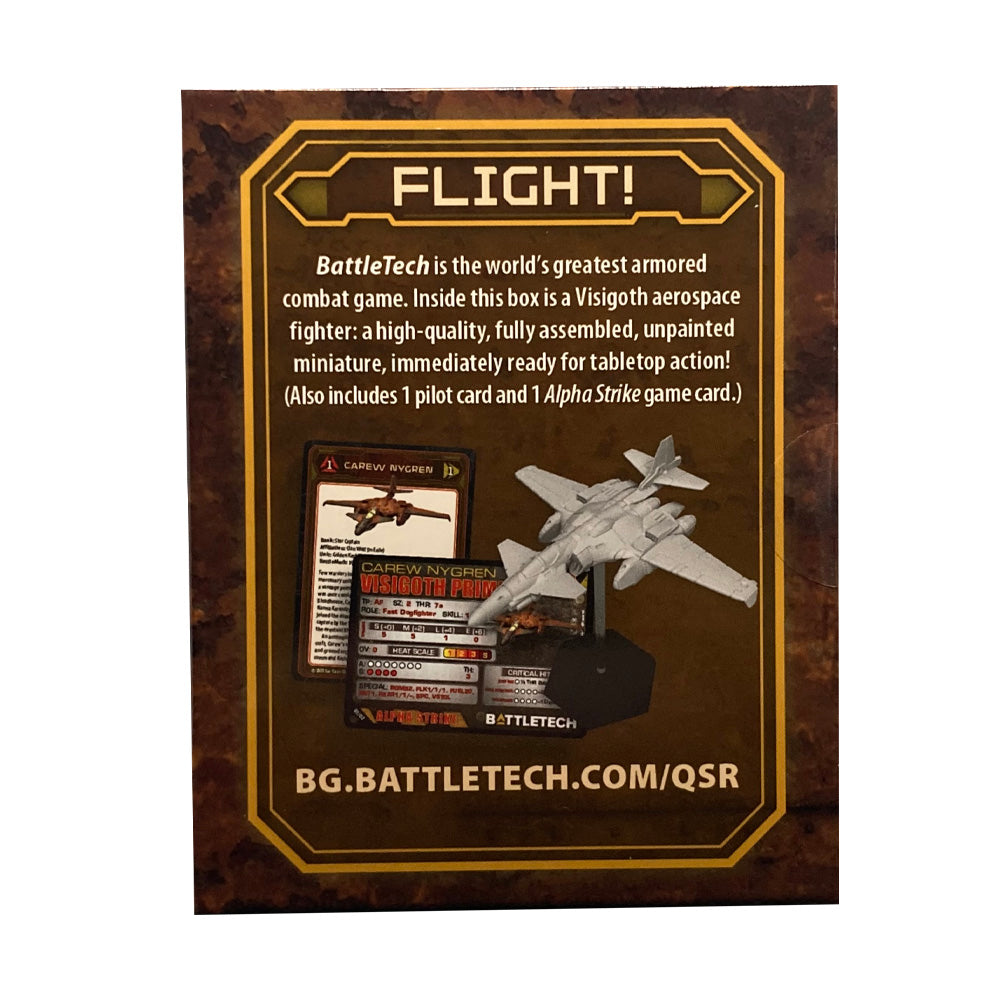 Battletech Visigoth Aerospace Fighter Box Back