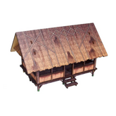 Wooden model of a traditional st...