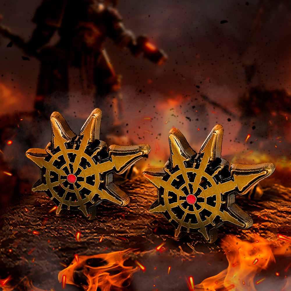 Warhammer 40k Chaos Cufflink