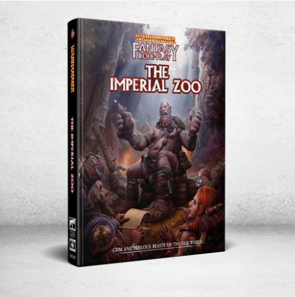Warhammer Fantasy Roleplay The Imperial Zoo bestiary with 60+ creatures, new rules, and characters. A must have WFRP supplement for monster hunting campaigns.