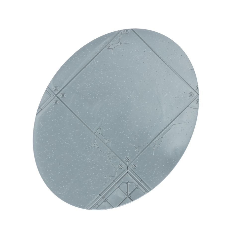 Legions Imperialis 120mm oval base, textured for stability, 2mm thick, ideal for Adeptus Titanicus miniatures like Warmaster Iconoclast Heavy Battle Titan and Warlord Battle Titan.