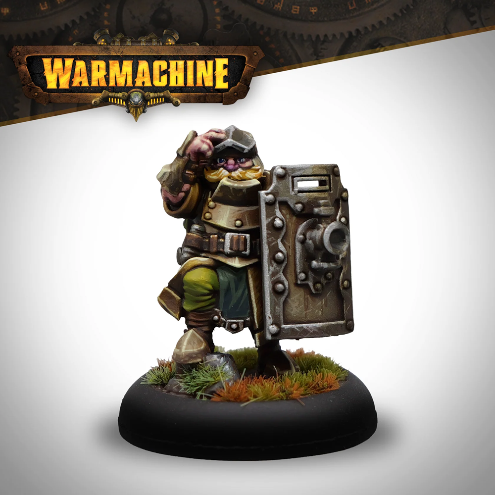 Warmachine Captain Barl Demolisher Dunax Mercenary resin miniature