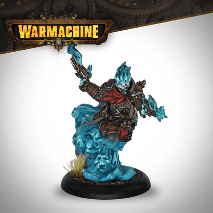 Warmachine Hellslinger Phantom Mercenary approximately 40mm resin miniature