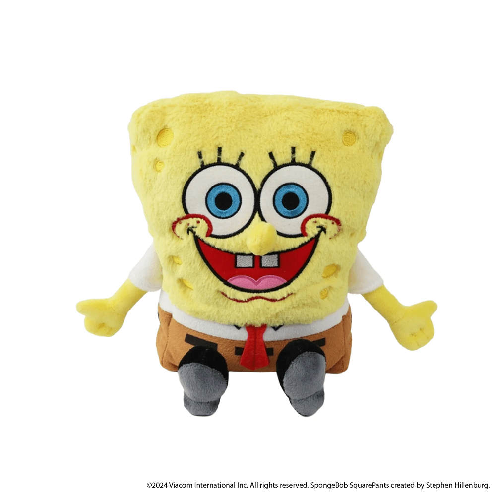 Warmies SpongeBob SquarePants™. Plush toy of SpongeBob SquarePants on a white background