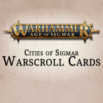 Cities of Sigmar Warscroll Cards