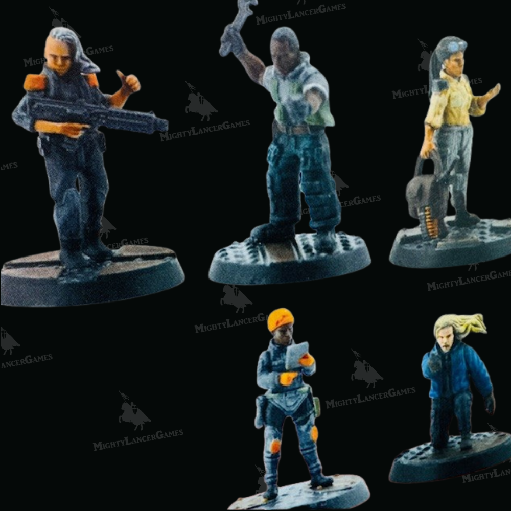 The Expanse Spaceship Crew Miniatures Set - RPG Minis