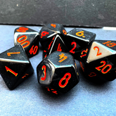 Black Dice With Orange Numbers -...