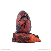 Dragon egg with fiery design on ...