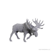 Gray moose figurine with large a...