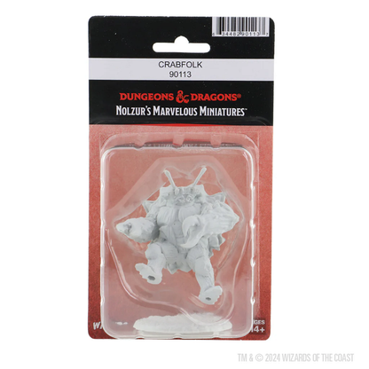 Dungeons & Dragons Crabfolk miniature in packaging with brand logo