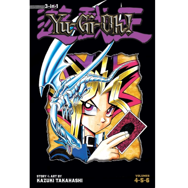 Cover of Yu-Gi-Oh! (3-in-1 Edition), Vol. 2, a manga collection by Kazuki Takahashi. Features 592 pages, including Vols. 4–6 of the globally renowned series.