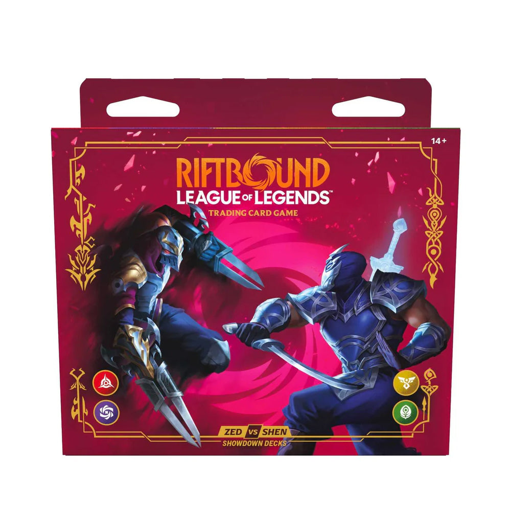 Rifbound Zed Vs Shen Showdown Decks Box Front