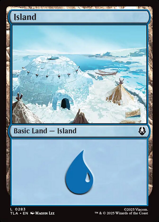 Basic Island Avatar The Last Airbender #283 MTG Single Card Front