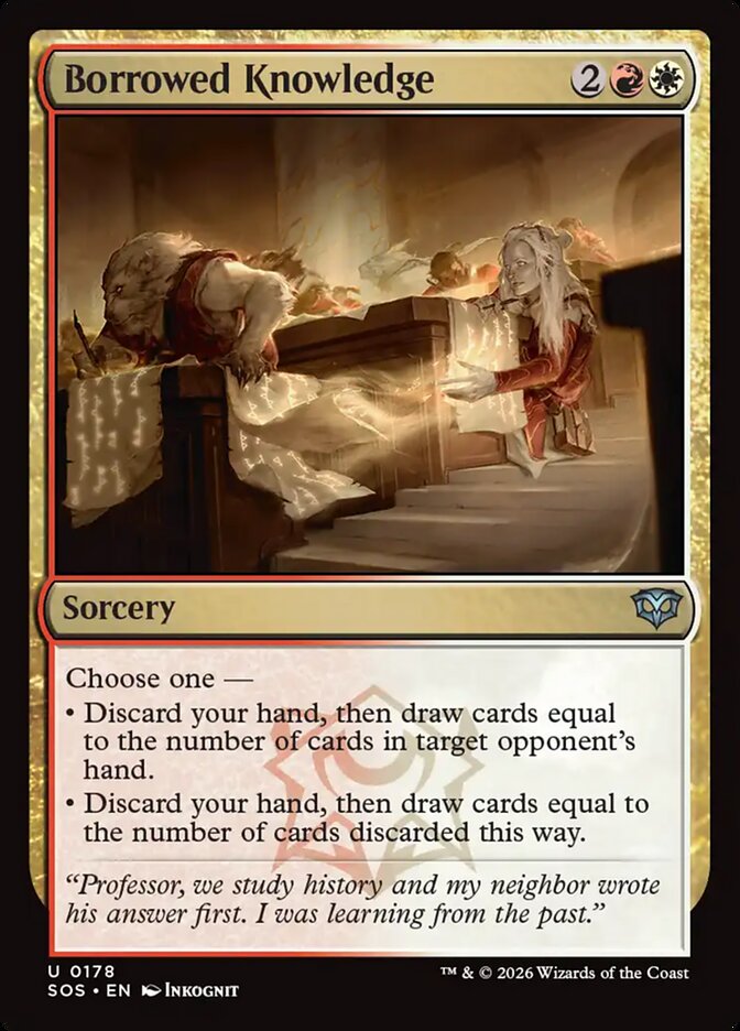 Borrowed Knowledge Secrets of Strixhaven #178Card Front