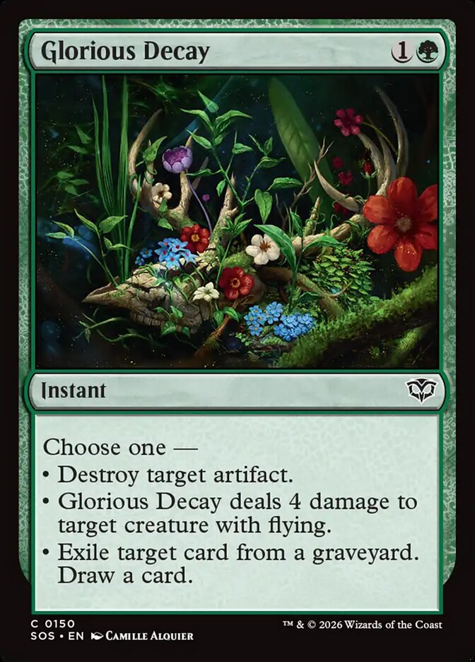 Glorious Decay Secrets of Strixhaven #150Card Front